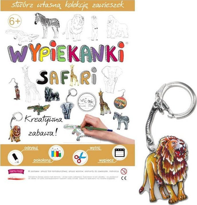 Set kreativ Fun Factory Safari Baking, folie termike dekoruese, për varëse dhe magnetë, shumëngjyrësh