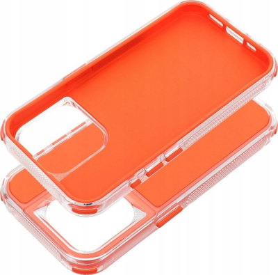 Заштитна маска Matrix за iPhone 16, TPU, зајакнати рабови, портокалова