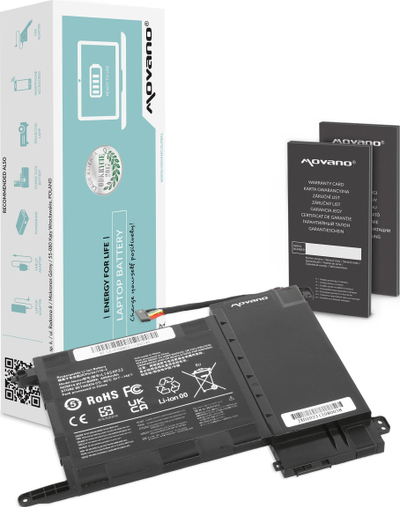 Bateri laptopi Movano L14S4P22, 4050mAh 60Wh, për Lenovo IdeaPad Y700, e zezë