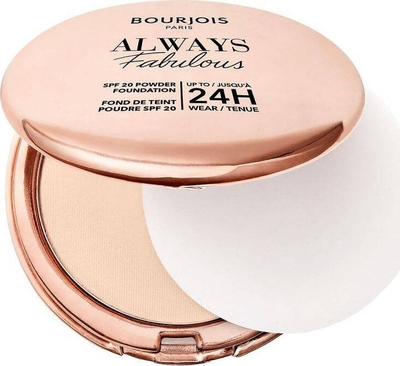 Pudër fondatinë Bourjois Always Fabulous, SPF 20, 7 g, ngjyra 100