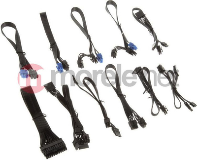 Set kabllosh për furnizues modular SilverStone SST-PP05-E, i zi