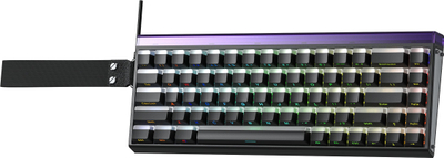 Tastierë gaming AULA Hero68 HE, 60 tasta, me kabllo, RGB, e zezë