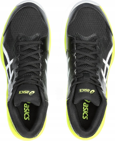 Atlete volejbolli Asics Beyond FF MT, për brenda në palestër, me qafë mes, të zeza me neon