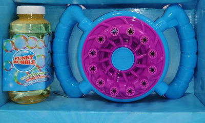 Машина за меури MIX Swede Bubble Maker, на батерии, со течност за меури, шарена