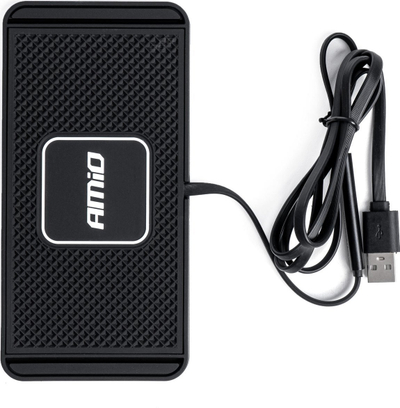 Полнач за автомобил AMiO 03144, USB Type A, 15W QC 3.0, црн