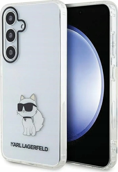 Mbulesë telefoni Karl Lagerfeld KLHCS24SHNCHTCT, Samsung Galaxy S24 S921, hardcase transparente, IML Choupette