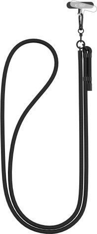 Rrip kryq telefoni Tech-Protect C1S Rope, i rregullueshëm, i zi