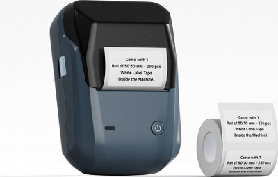 Printer etiketash Niimbot B1, termik portabël, Bluetooth, Space Blue