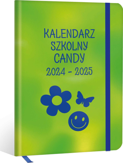 Kalendar shkollor Herlitz Candy 2024/2025, format A5, kapak i fortë, jeshil