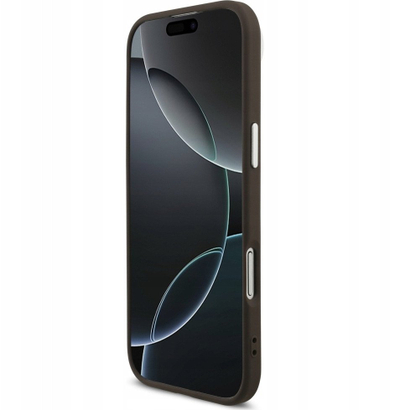 Mbulesë telefoni Guess Hardcase Big 4G Logo Classic, për iPhone 17 Air, plastike dhe lëkurë eko, kafe