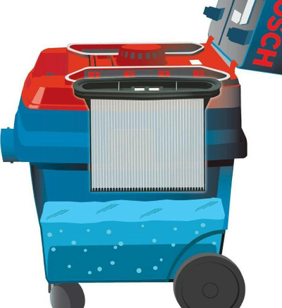 Fshesë industriale me korrent Bosch GAS SFC (601979103), 25 L, e kaltër