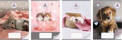 Fletore Beniamin The Sweet Pets A5, 16 fletë, me korniza, set me 20 copë