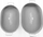 Set tabaka metalike ProGarden Botanical, doreza të gjera, 2 cope, gri
