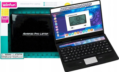 Laptop edukativ Smily Play Anek, dygjuhësh, me ekran LCD, plot ngjyra