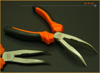 Kapëse të gjata të lakuara EPM E-400-0006, 160mm, çelik krom vanadium