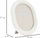 Kornizë fotosh White Resin Oval Frame, ovale, 20x25 cm, e bardhë