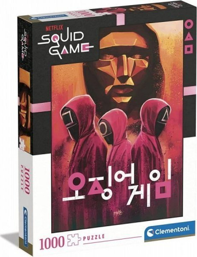 Puzzle Clementoni Squid Game, 1000 pjesë, për të rritur, shumëngjyrësh