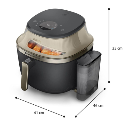 Friteuzë ajri Philips NA543/00, 7.2L, 2000W, e zezë