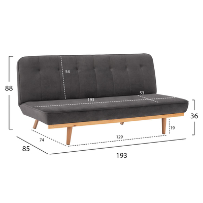 Divan-Shtrat HM3168.01, gri