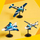 Lodër LEGO Creator 3in1 Race Plane, aeroplan garash, shumëngjyrëshe
