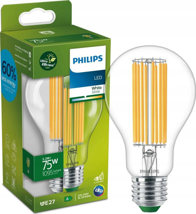 Llampë LED Philips Classic A70, E27, 5.2W 1095 lm, dritë e ngrohtë 3000K