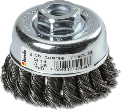 Furçë teli për pastrim ndryshku Kwb 719236 AGGRESSO FLEX, 66mm, fije M14