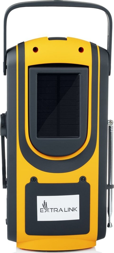 Итно радио Extralink Power Ranger EPS-6000, соларен панел, надворешна батерија 6000mAh, црно