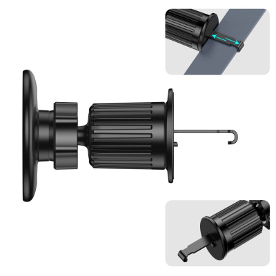 Mbajtës magnetik makine Tech-Protect N58, MagSafe, montim te grila e ajrit, i zi