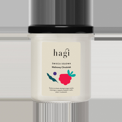 Qiri aromatik Hagi Raspberry Custard, 215 ml, dyllë soje, aromë frutash