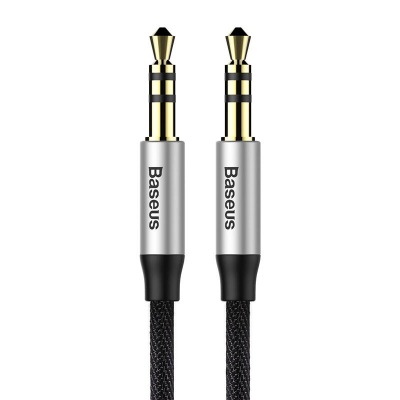 Kabllo audio Baseus Yiven M30, Jack 3.5mm në 3.5mm, 1.5m, e zezë