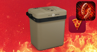 Frigorifer turistik Peme Essential 27, 23L, termoelektrik, Sand Storm