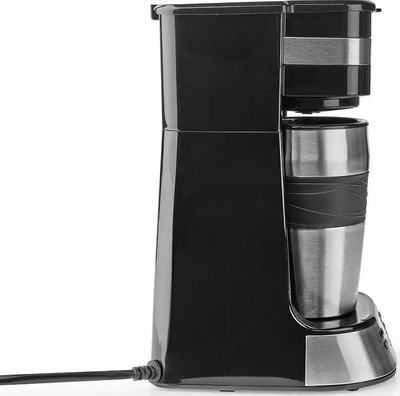 Електричен апарат за кафе Single Serve, 1 шолја, 0.42L, дигитален тајмер, црн