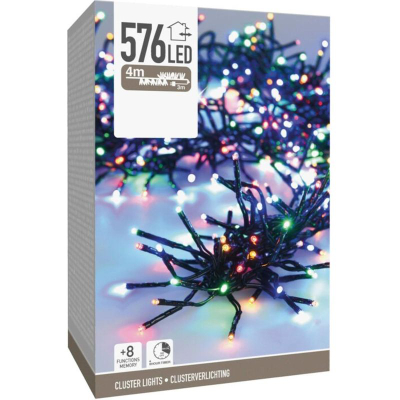 Декоративни светилки Koopman Cluster Lights, 576 LED, 4 m, многуобојни