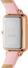 Ora për femra Daniel Wellington Quadro Cherry Blossom DW00100636, quartz, rrip lëkure, rozë