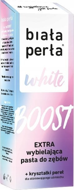 Pasta dhëmbësh Biała Perła White Boost, zbardhuese ekstra, 75ml x2
