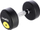 Hantel HMS HG PRO, 9 kg, me veshje gome, i zi