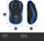 Maus Logitech M185, wireless, USB, i zi dhe i kaltërt