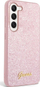 Kllëtë telefoni Guess Glitter Script GUHCS23MHGGSHP, për Samsung Galaxy S23 Plus, polikarbonat TPU, rozë me shkëlqim
