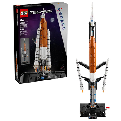 Lodër LEGO NASA Artemis Space Launch System Rocket 42221, set ndërtimi, shumëngjyrëshe