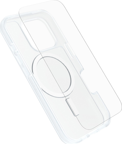 Set mbrojtës OtterBox React MagSafe + xham për iPhone 16 Pro, kapak transparent, xham mbrojtës, transparent