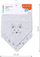 Shall biberon Kitty Bandana, pambuk 100%, i dyanshëm, shumëngjyrësh