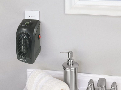 Ngrohës ventilator Beper RI.201, 350W, termostat i rregullueshëm, i zi