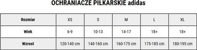 Mbrojtëse këmbe adidas Tiro Club JV6750, me shkumë EVA, me rripa që rregullohen, e bardhë