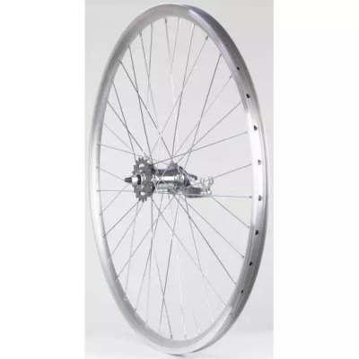 Rrotë e pasme biçiklete Velosteel, 28", single speed, DoubleWall, argjend