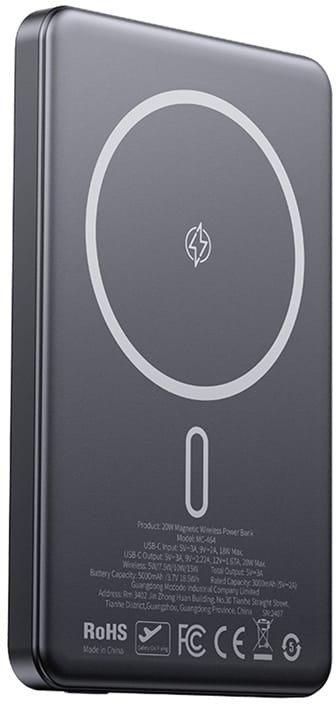 Powerbank Mcdodo MC-4641, 5000mAh, MagSafe, e zezë