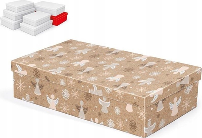 Кутија за подарок MFP Gift Box BN, 36x22x9cm, цврст картон, природна свечена боја