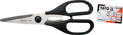 Gërshërë kuzhine Yato, 210 mm, të zeza