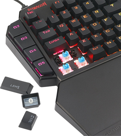 Tastierë gaming Redragon K585 PRO, mekanike wireless, RGB, e zezë
