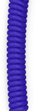Kabllo spiralë për tastierë Glorious GMMK Coiled Cable Cobalt Blue, USB C në USB A, 1.4 m, blu e errët