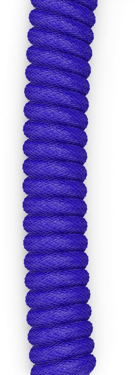 Kabllo spiralë për tastierë Glorious GMMK Coiled Cable Cobalt Blue, USB C në USB A, 1.4 m, blu e errët